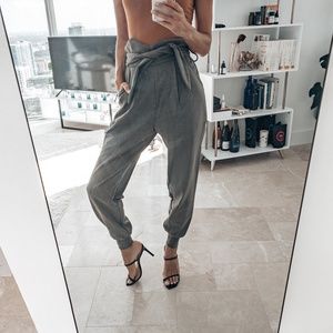 Olive Green High Waisted Lounge Pant